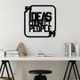 Wallity Ideas Connect People Escultura de pared negra